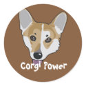 Corgi Power Sticker