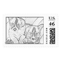 Corgi Pups postage by skmcb497 Corgi Pups postage