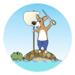 Corgi Sailing Stickers