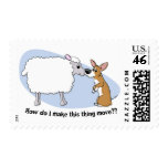 Corgi & Sheep Postage Stamps