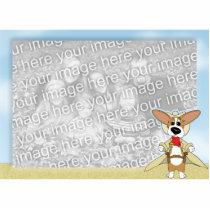 Corgi Sheriff Photo Frame photo sculptures