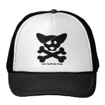Corgi Skull & Crossbones Hat