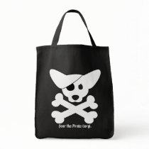 Corgi Skull & Crossbones Tote Bag