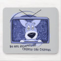 Corgi Television Invasion Mousepad