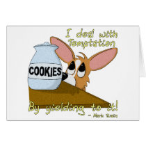 Corgi Temptations Greeting Card