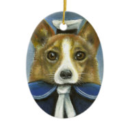 corgi the sailor ornament