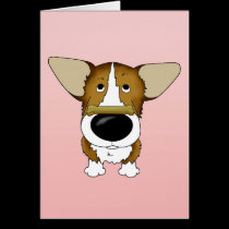 Corgi Valentine's Day Card cards