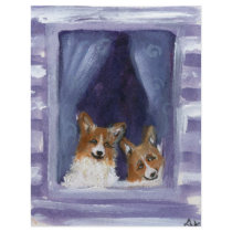 Corgi window letterhead by zadajeanne Corgi window letterhead