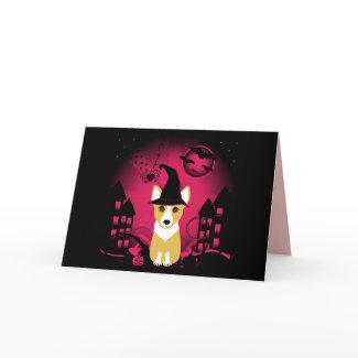 Corgi Witch card