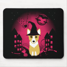 Corgi Witch Mouse Mats