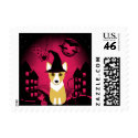 Corgi Witch stamp