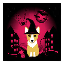 Corgi Witch posters