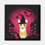 Corgi Witch Refrigerator Magnet