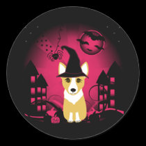 Corgi Witch stickers