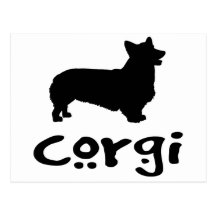 Corgi With Cool Text Post Card