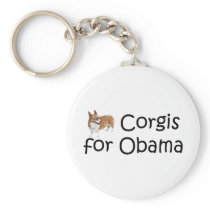 Corgis for Obama Keychain
