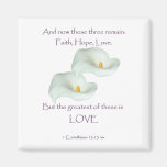 Corinthians 13:13 Faith Hope Love Refrigerator Magnets
