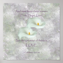 Corinthians 13:13 Faith Hope Love Print