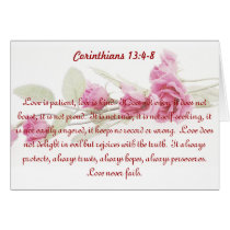 Corinthians Bible Verse Card cards