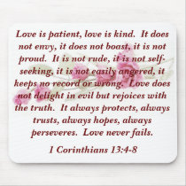 Corinthians Bible Verse Mousepad mousepads