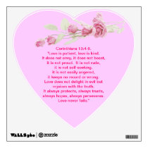 Corinthians Quote Rose Wall Decal wall decals