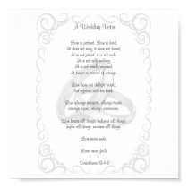 Corinthians Wedding Verse posters