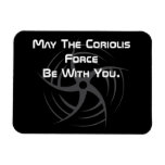 Coriolis Force Swirly Throwing Star Rectangular Magnet