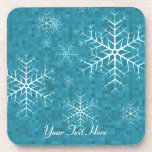 Cork Back Coaster - Snowflake Mosaic