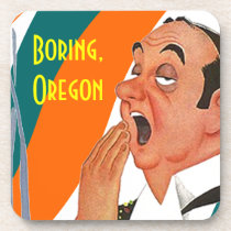 Cork Coaster Place Named Boring Oregon Yawn Town cork coasters
