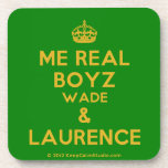 [Crown] me real boyz wade & laurence  Cork Coasters