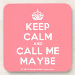 [Crown] keep calm and call me maybe  Cork Coasters