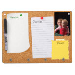 Cork Look Bulletin Board Dry Erase Board