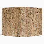 Cork-oak texture 3 ring binder