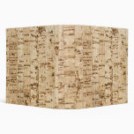 Cork oak texture 3 ring binder
