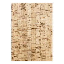 Cork oak texture business card