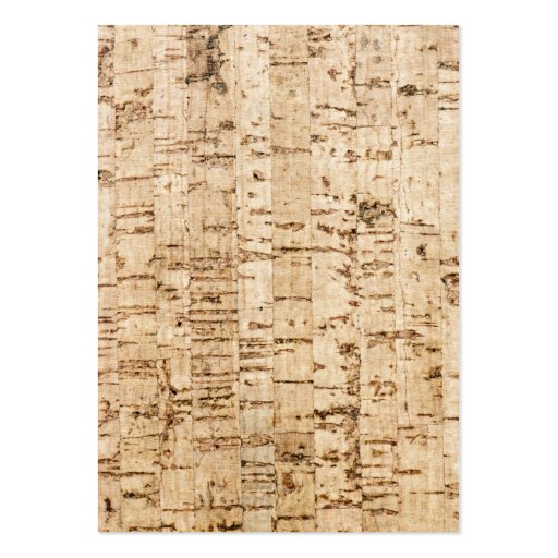 Cork oak texture business card (front side)