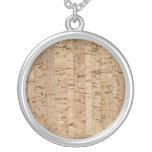 Cork-oak texture necklace