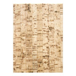 Cork oak texture personalized invites