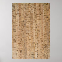 Cork-oak texture poster