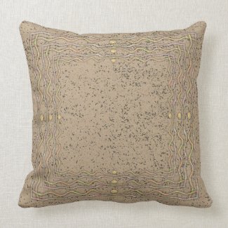 Cork Pattern with Wavy Lines Pillows