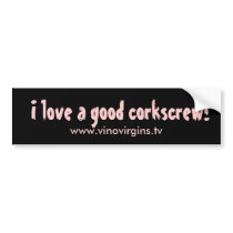 Corkscrew bumper sticker bumper stickers