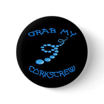 Corkscrew Frisbee Button