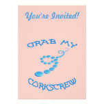 Corkscrew Frisbee Invitations