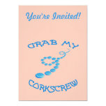 Corkscrew Frisbee Invitations