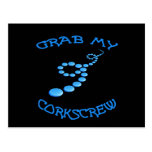 Corkscrew Frisbee Post Cards