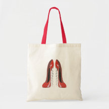 Corkscrew Red Stiletto Shoe bag