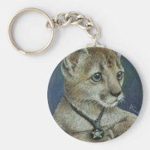 Corky the cougar key chain