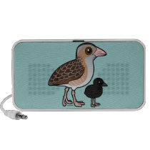 Corn Crake with baby speakers