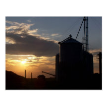 Corn Dryer & SunRise Postcard