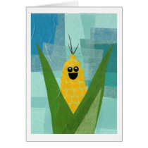 Corn greeting card cards